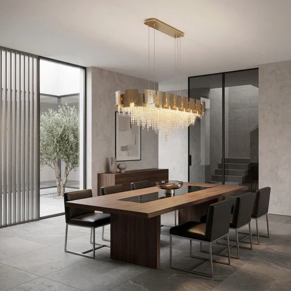 Amadeo Linear Crystal Bead Chandelier