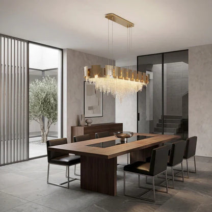 Amadeo Linear Crystal Bead Chandelier