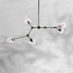 Covington Horizontal White Globe Branching Bubble Chandelier