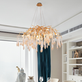 Agnes Brass Branch Crystal Chandelier