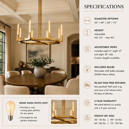 Caddula Round Chandelier