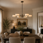 Daphne Fabric Round Chandelier