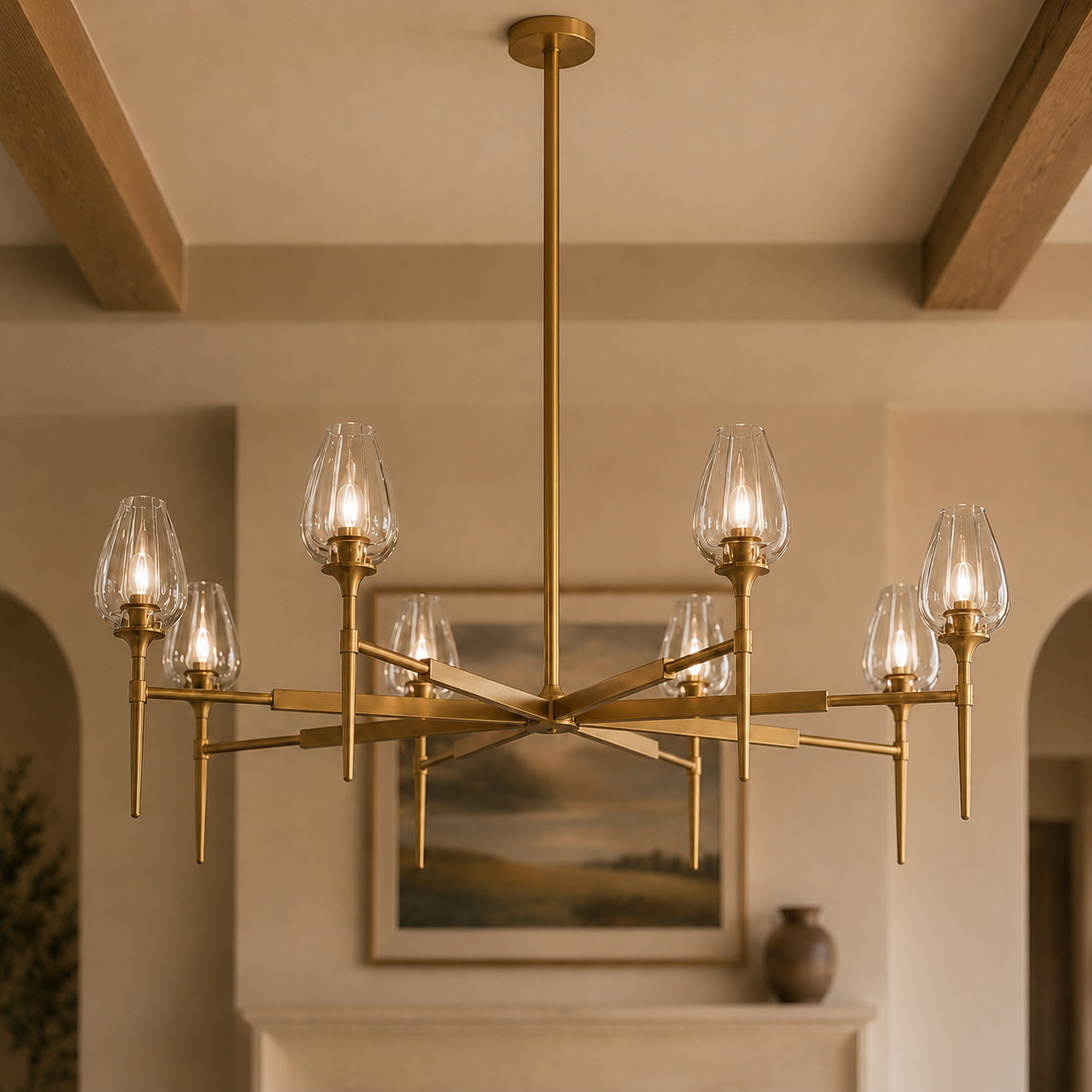 Tuders Round Chandelier