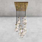 Raindrop Glass Linear Chandelier 54'' 72''