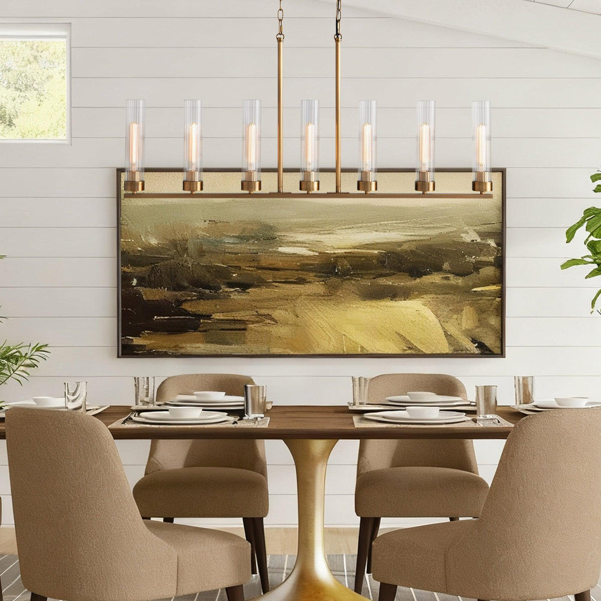 Andreas Linear Chandelier 5/7/8 Light