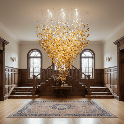 Crystal Stone Crystal Spiral Chandelier