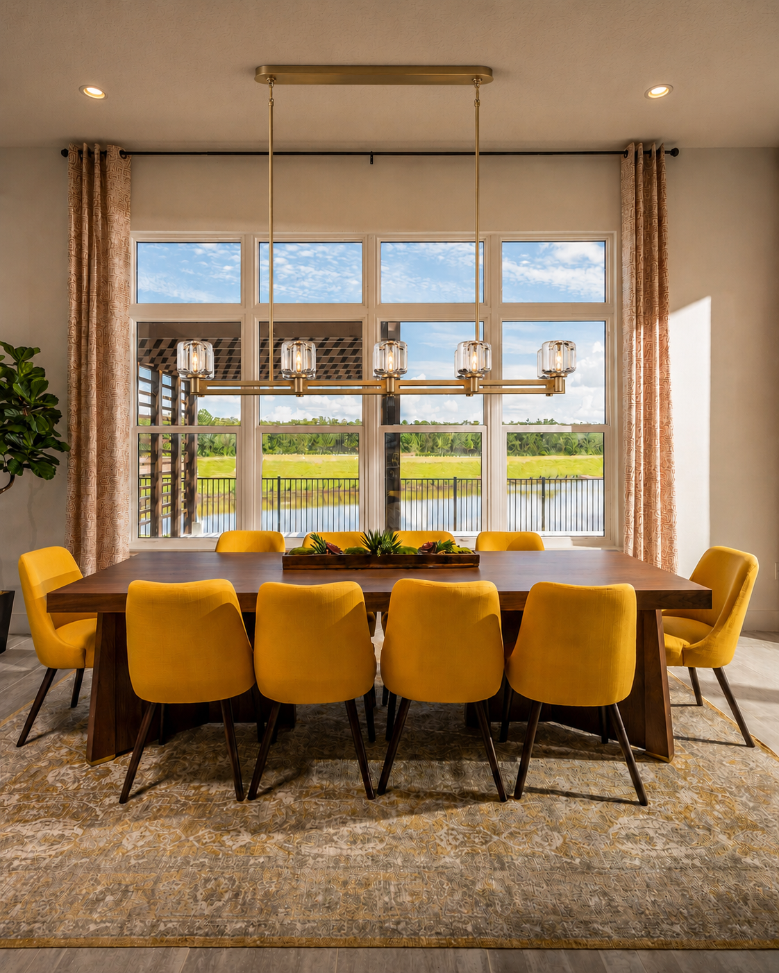 Demored Double Linear Chandelier