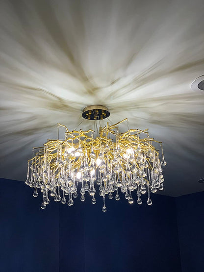 Stunning Tree Branch Crystal Chandelier