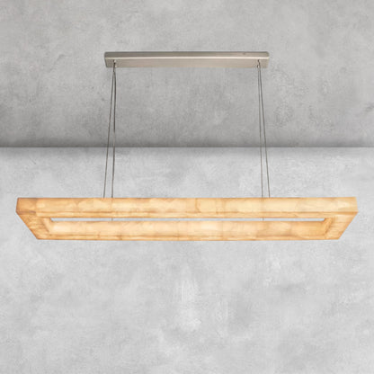 Riora Rectangular Calcite Chandelier 54"72"