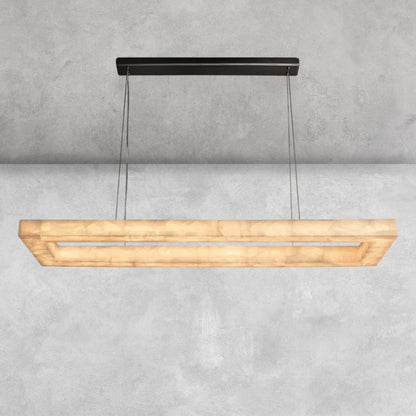 Riora Rectangular Calcite Chandelier 54"72"