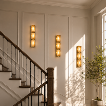 Hadilor Calcite Triple Sconce