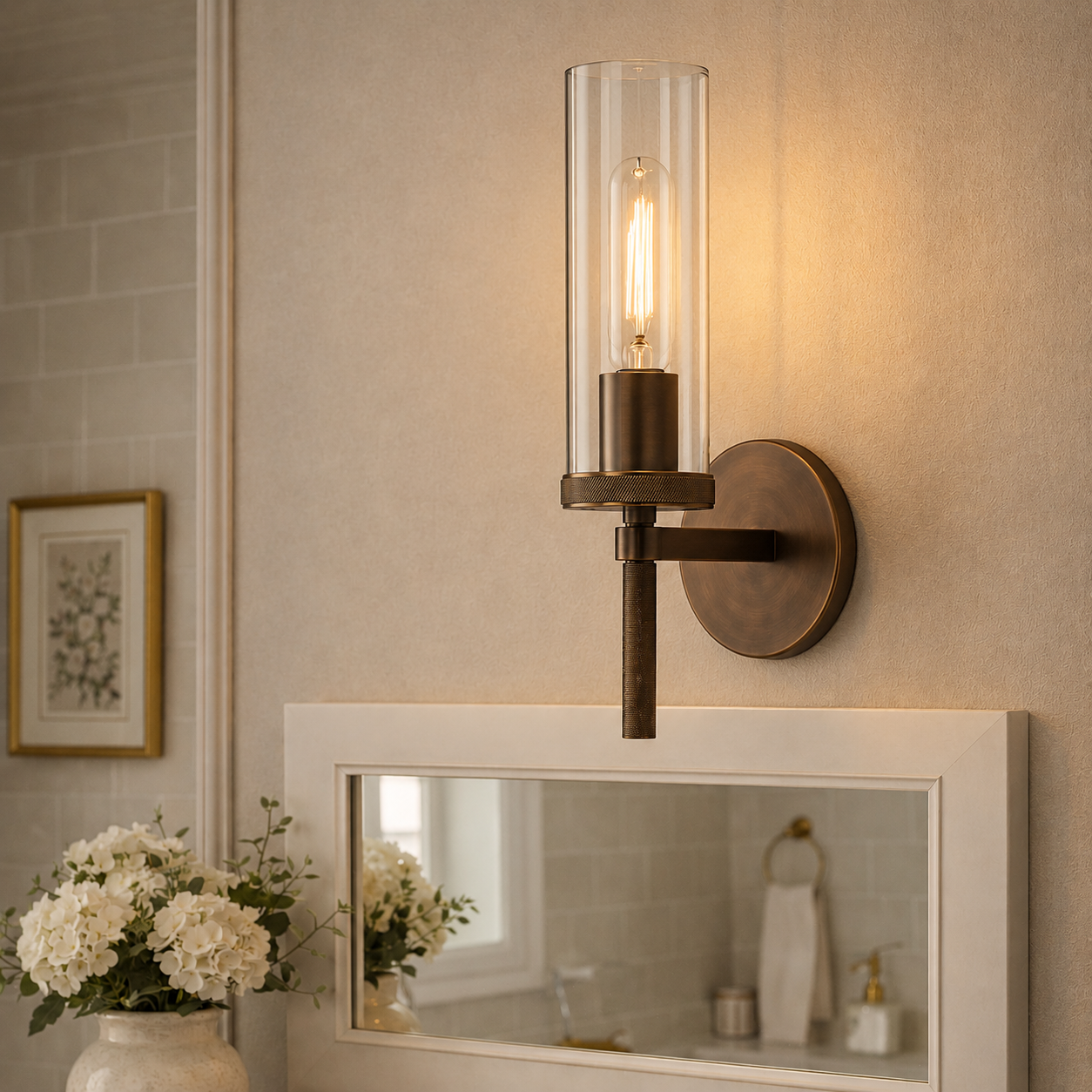 Lambety Knurled Sconce