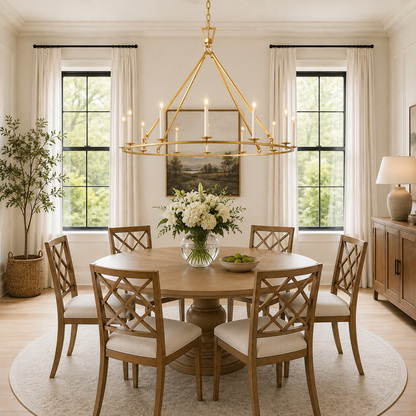 19Th CC. English Openwork Round Chandelier