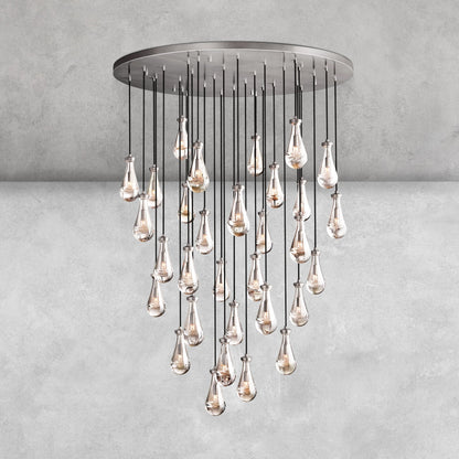 Raindrop Round Chandelier