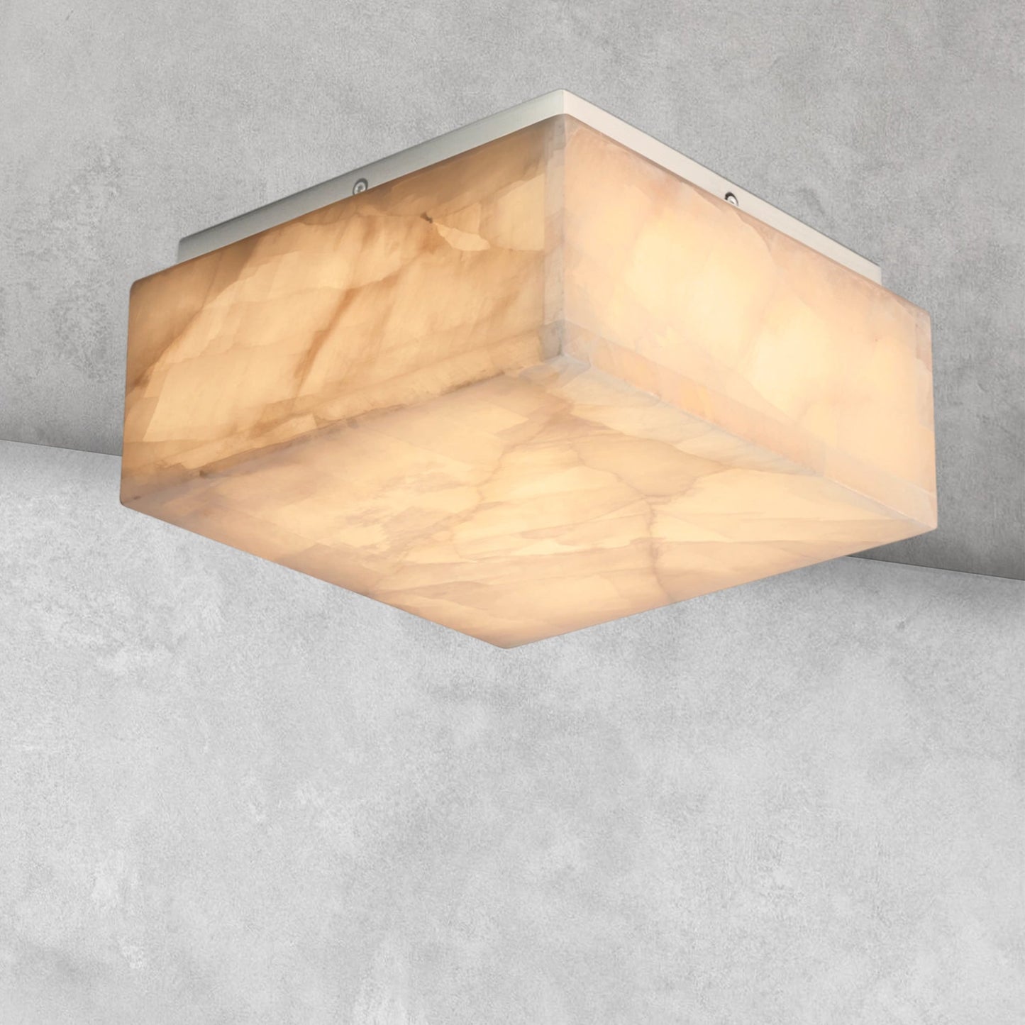 Riora Calcite Square Flushmount 6" 10" 14"