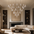 Soltaire Round Chandelier 17" 24" 36" 48"58"