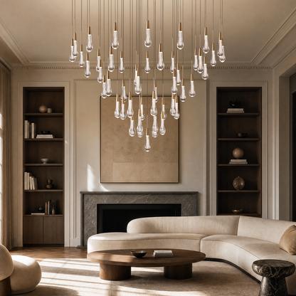 Soltaire Round Chandelier 17" 24" 36" 48"58"