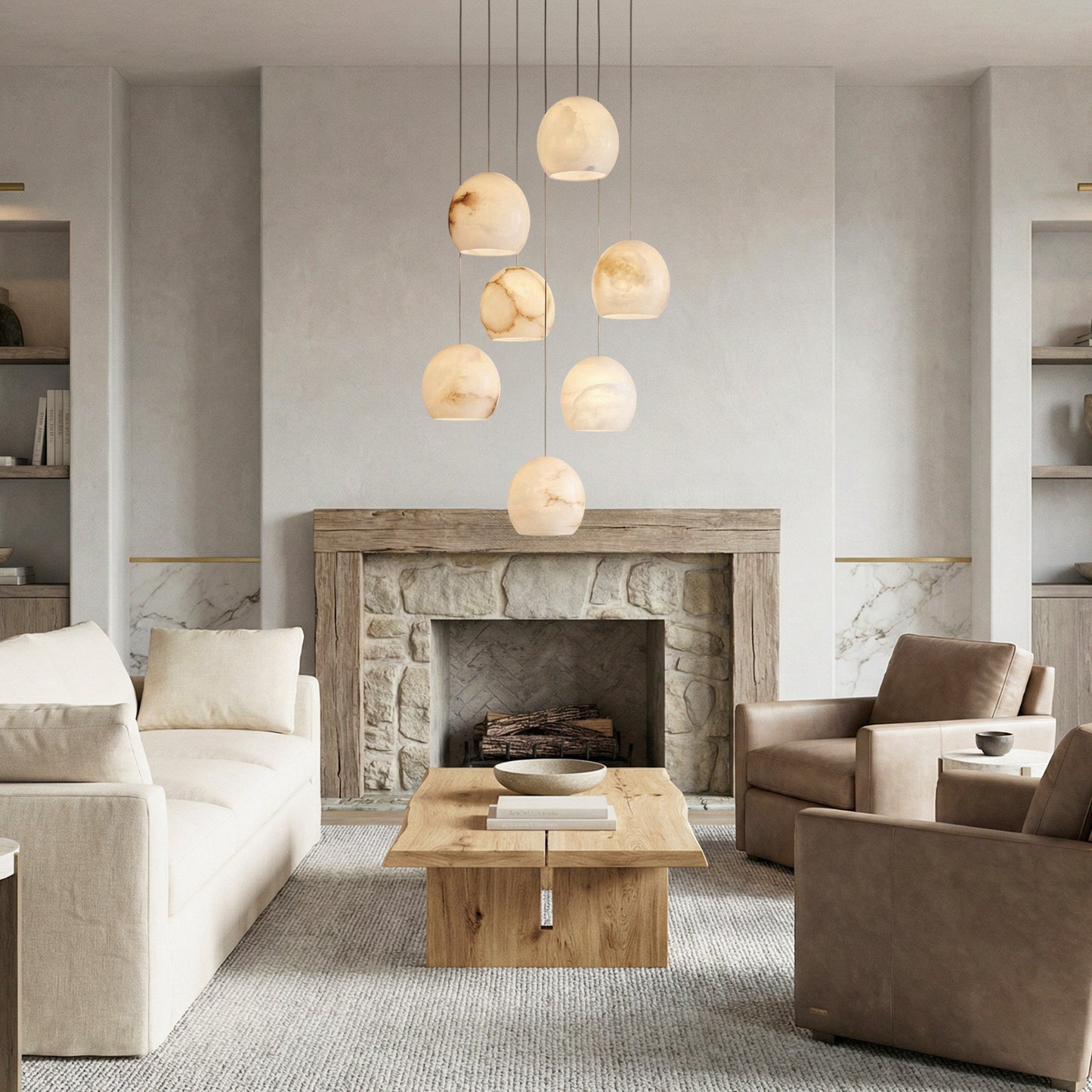 Maeva Round Chandelier 3/7/15/36 Light