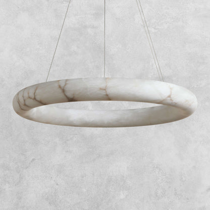 Halima Halo Alabaster Chandelier