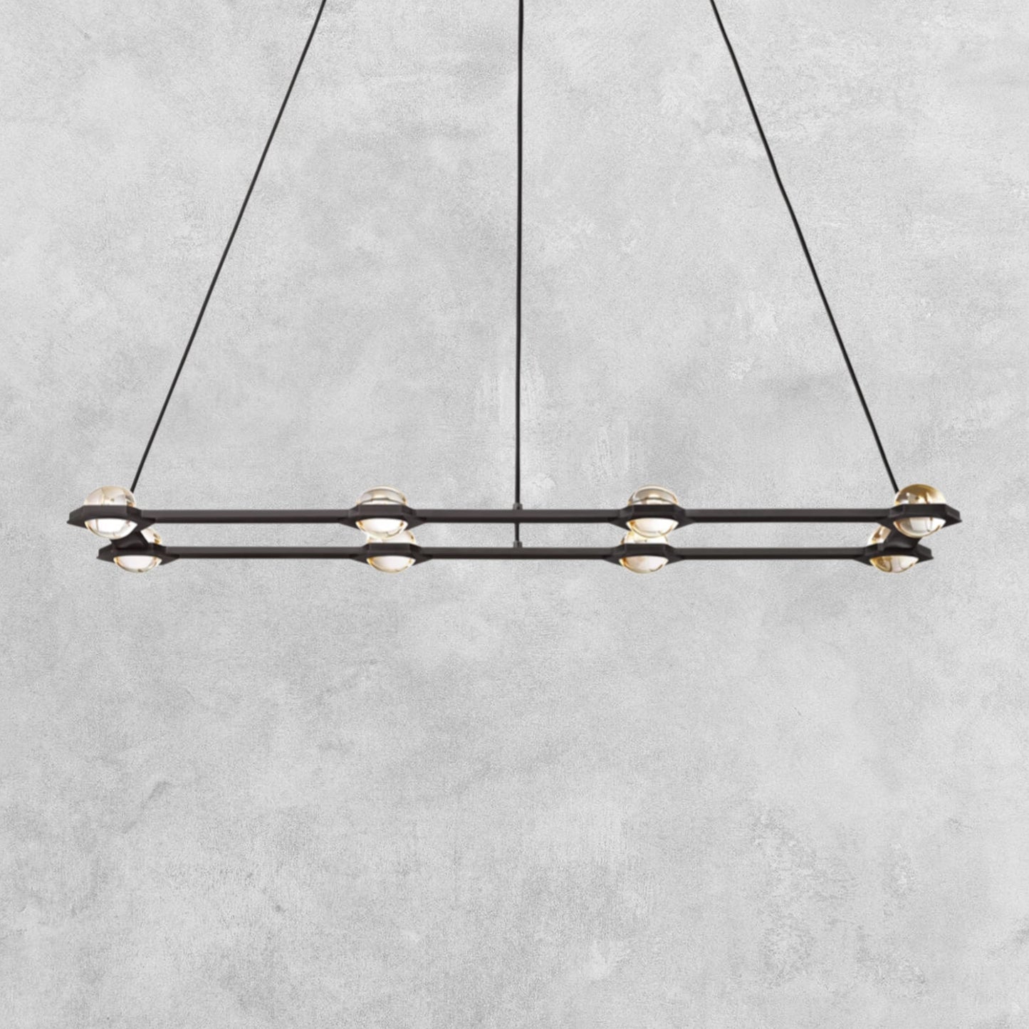 Planet Rectangular Chandelier 54" 72"