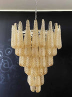 Murano Chandelier – Drop - Amber