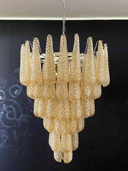 Murano Chandelier – Drop - Amber
