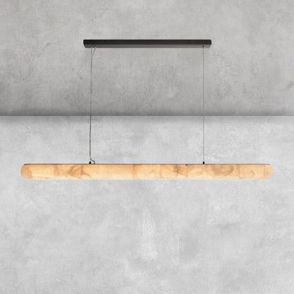 Riora Lisse Alabaster Linear Chandelier 60" 80"