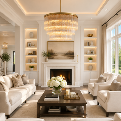 Cirbos Three-Tier  Round Chandelier