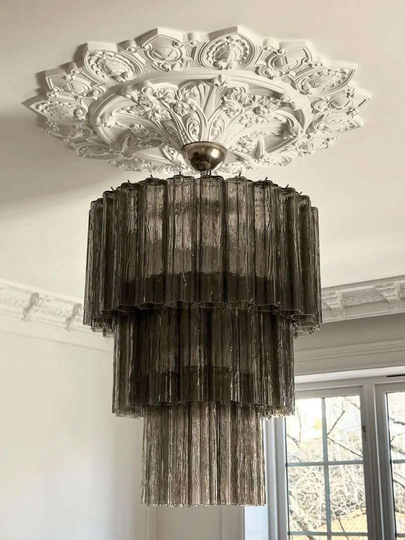 Murano Glass Chandelier – Smoked