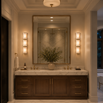 Hadilor Calcite Triple Sconce