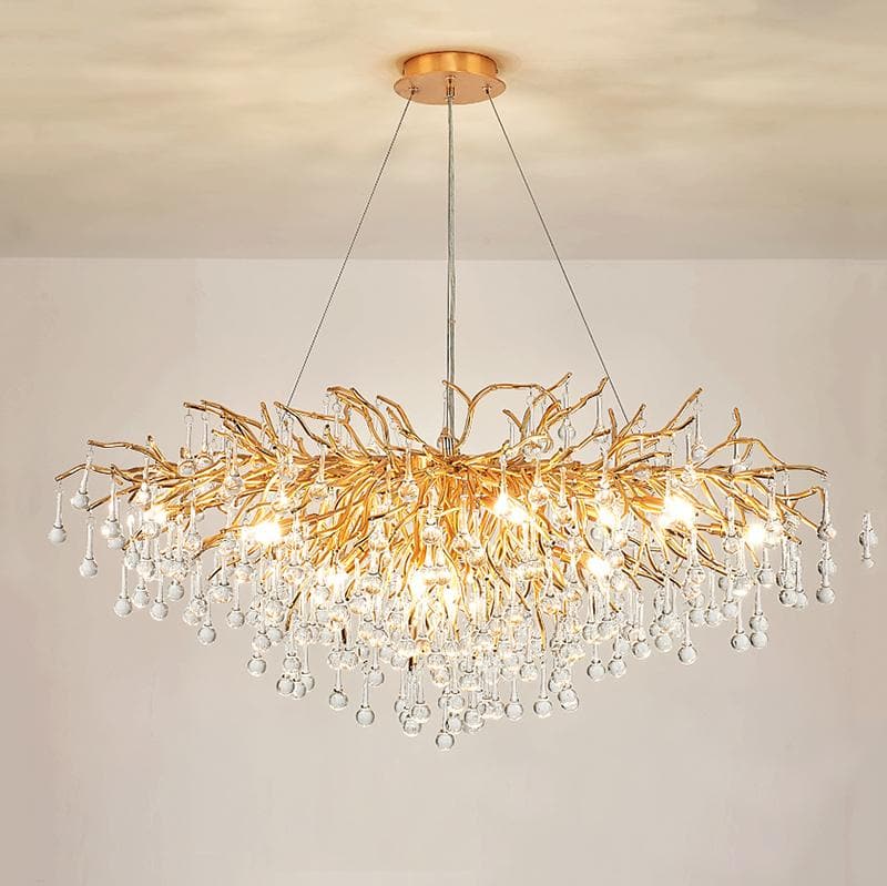 TLL Teardrop Branch Tree Crystal Chandelier