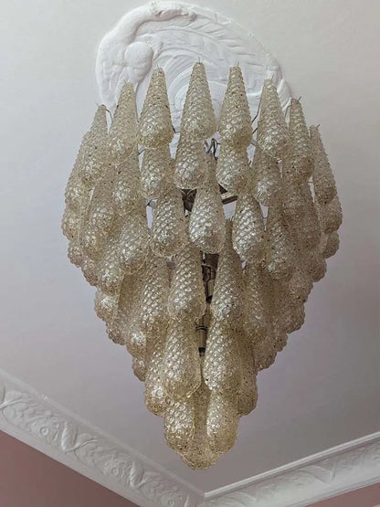 Murano Chandelier – Drop - Amber