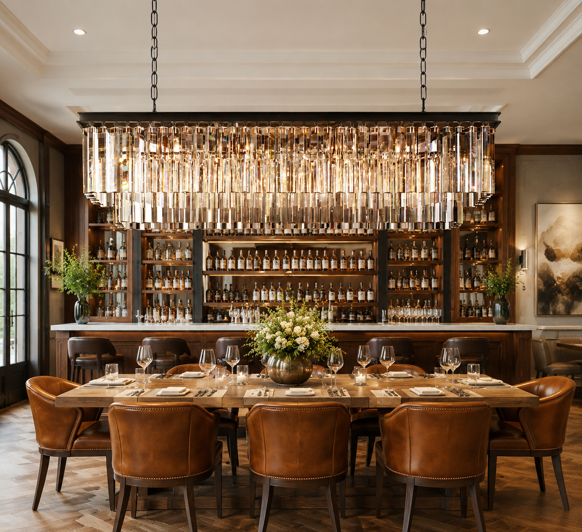 1920s Diomond Rectangular Chandelier