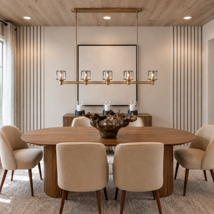 Demored Linear Chandelier