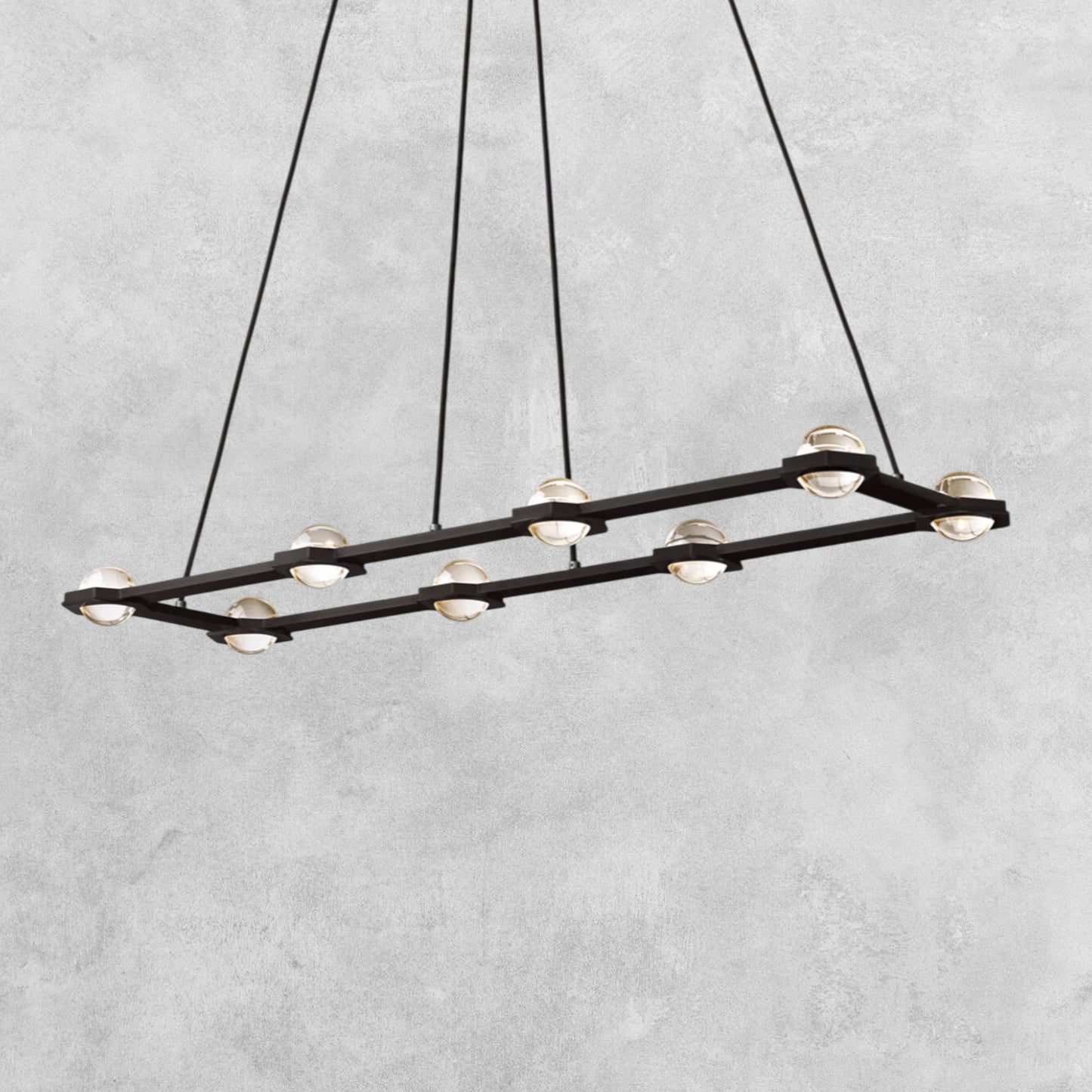 Planet Rectangular Chandelier 54" 72"