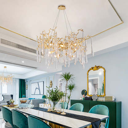 Cecily Modern Crystal Branch Chandelier