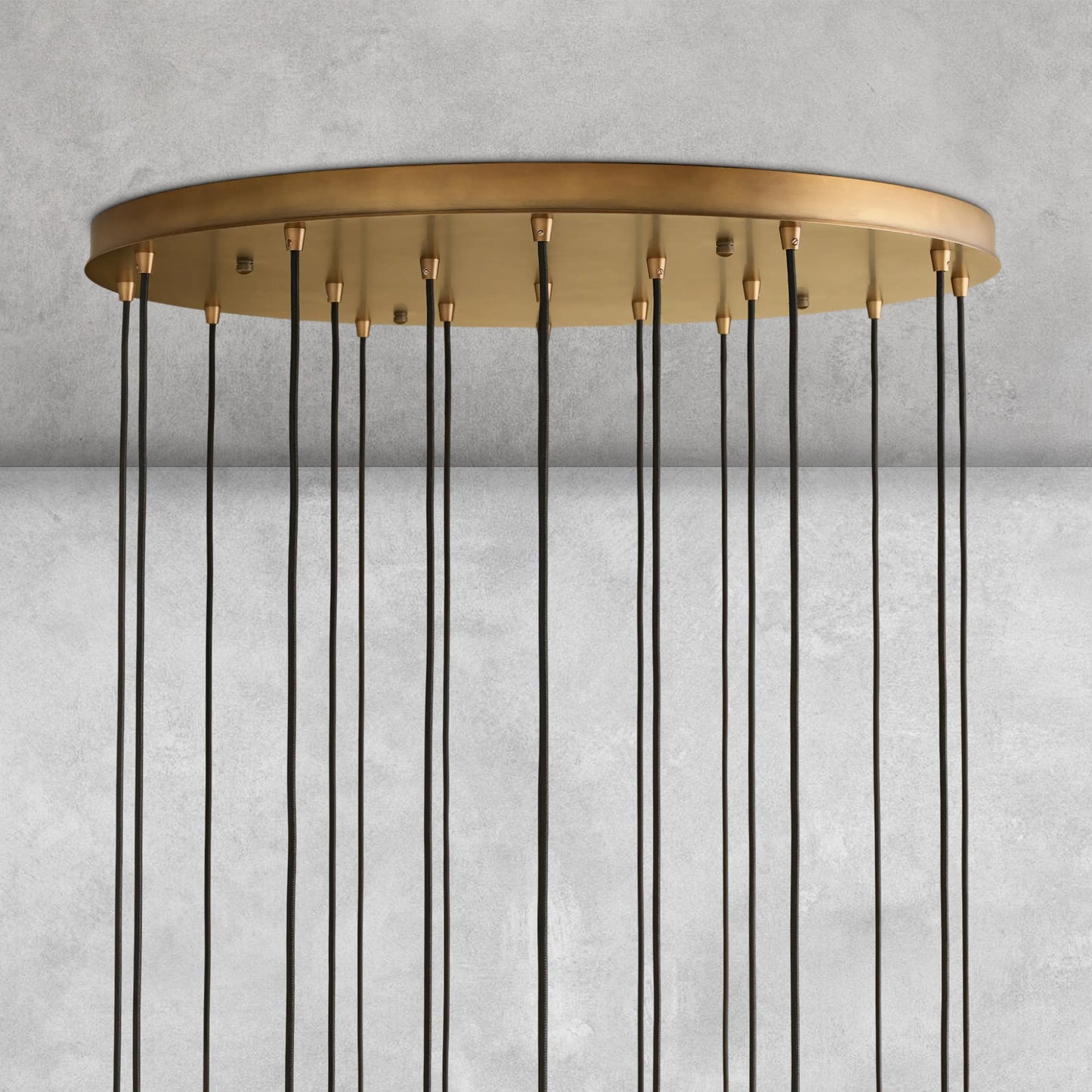Colleena Fluted Glass Round Chandelier