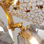 Modern Wine Glass Shape Chandelier Italian Light Luxury Light Fixture for Dining Room/Living Room