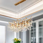 Avis Clear Crystal Branch Chandelier