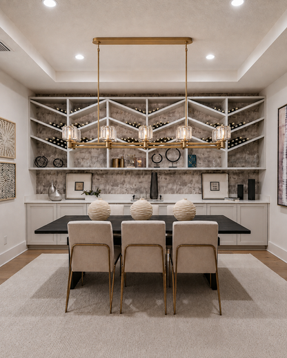 Demored Double Linear Chandelier