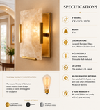 Hadilor Calcite Sconce