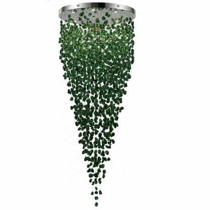 Crystal Stone Crystal Spiral Chandelier