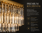 1920s Diomond Rectangular Chandelier