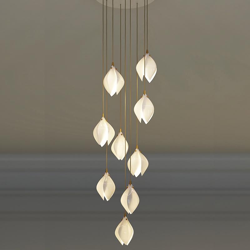Postmodern Ceramic Branch Chandelier