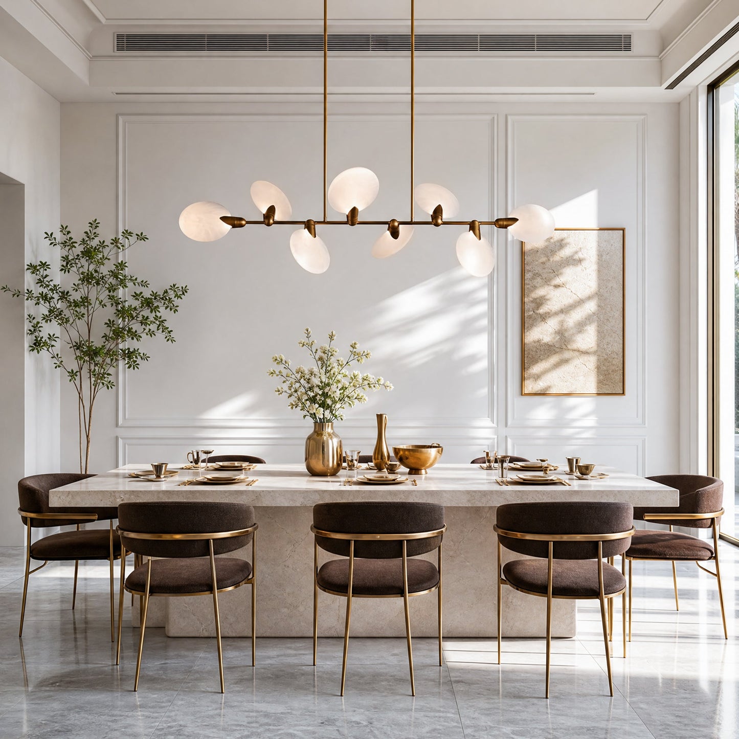 Lyla Linear Chandelier 62"74"