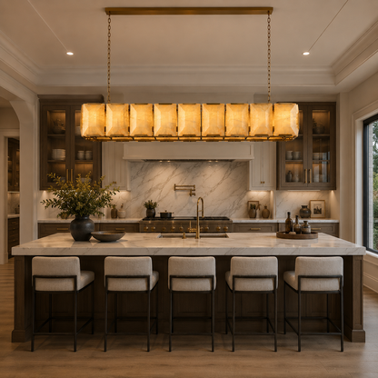 Hadilor Calcite Rectangular Chandelier