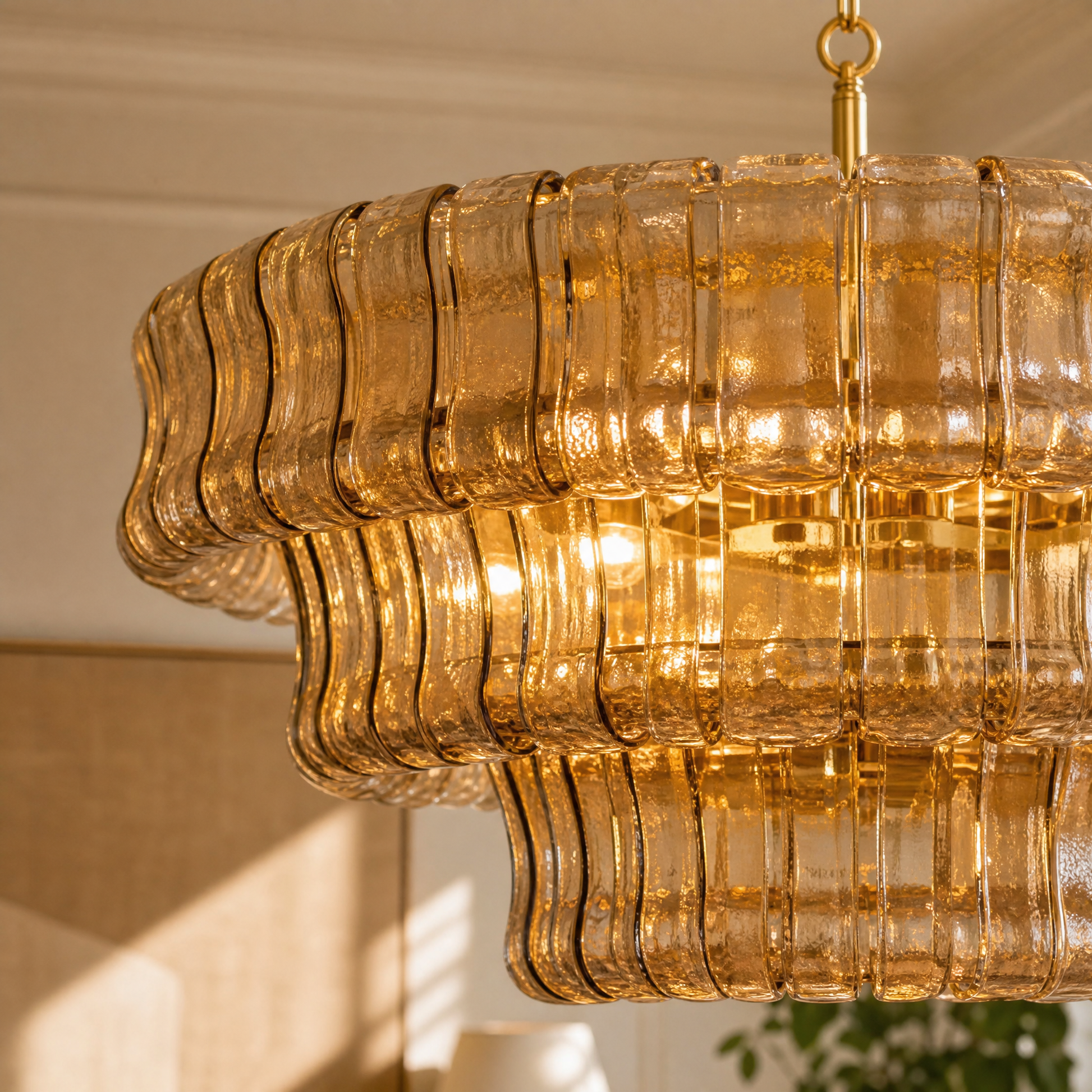 Glass For Pendant Light in a foyer
