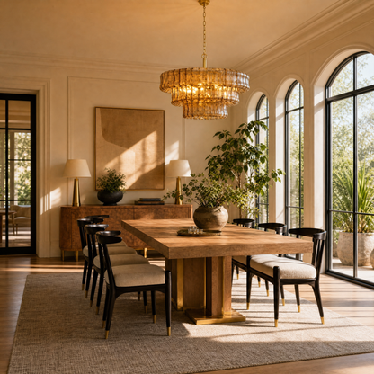 Modern Pendant Light in a dining room