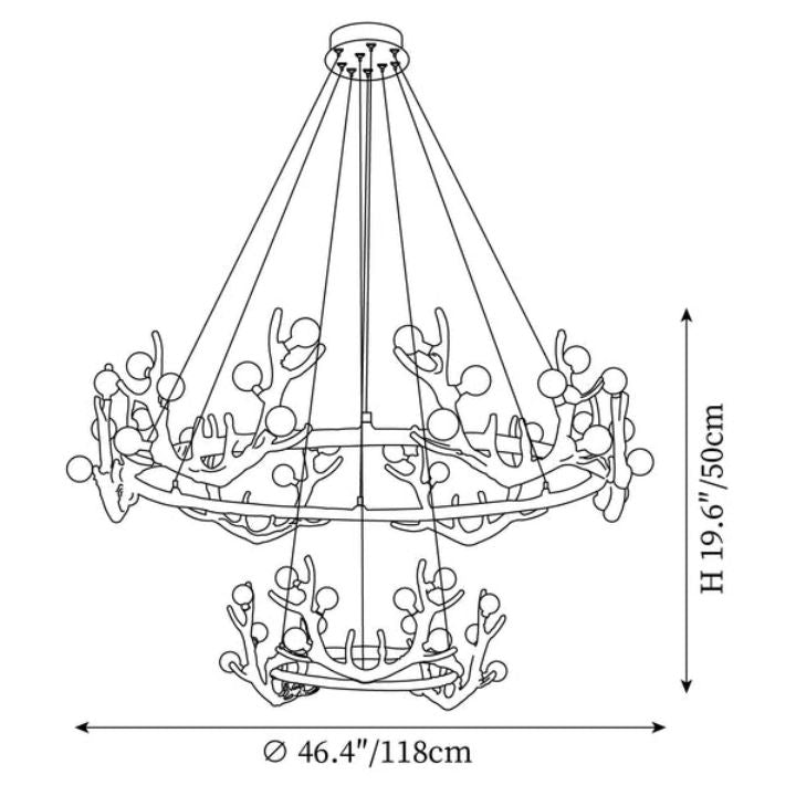Antler Shape Chandelier