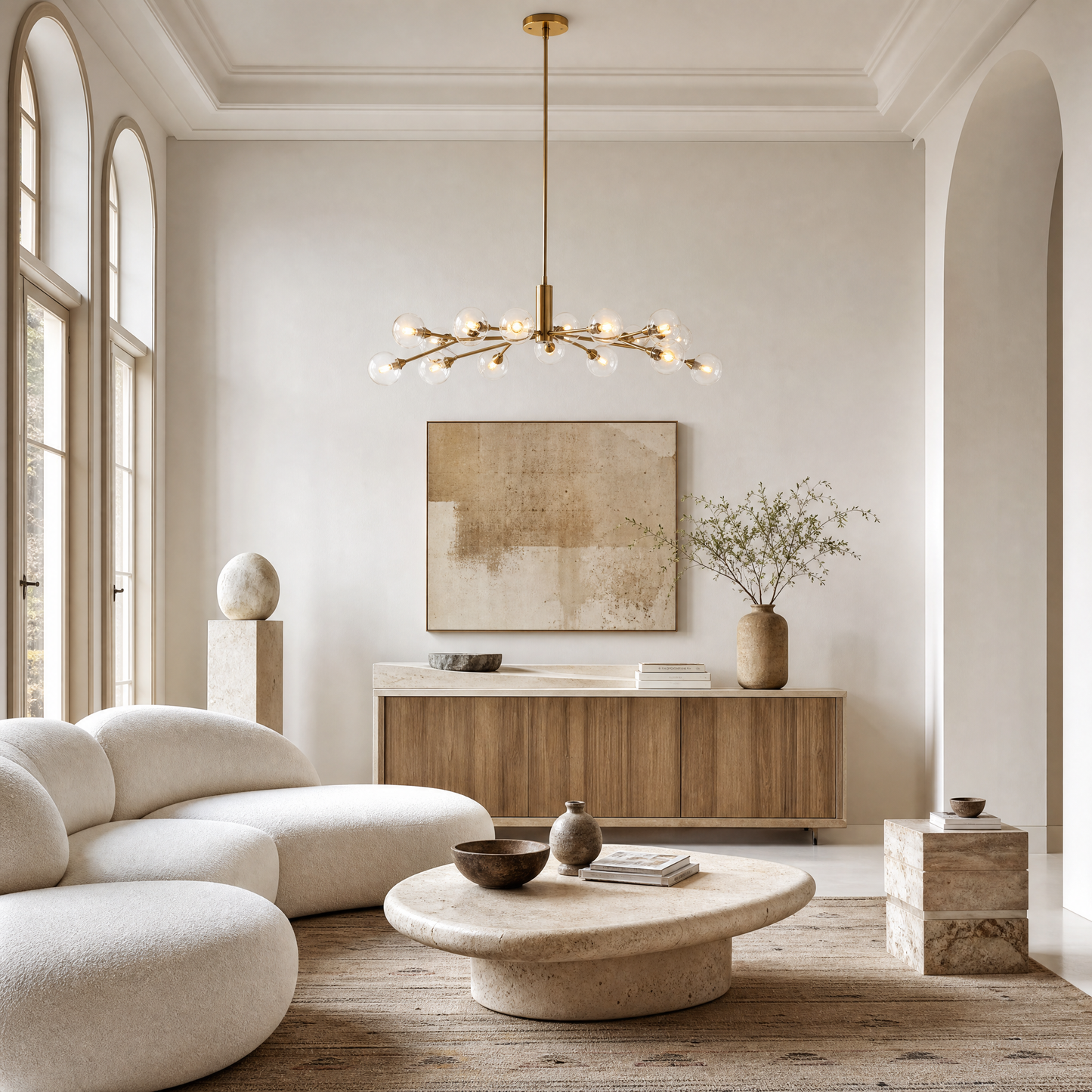 Apollo Round Chandelier 36"47"59"